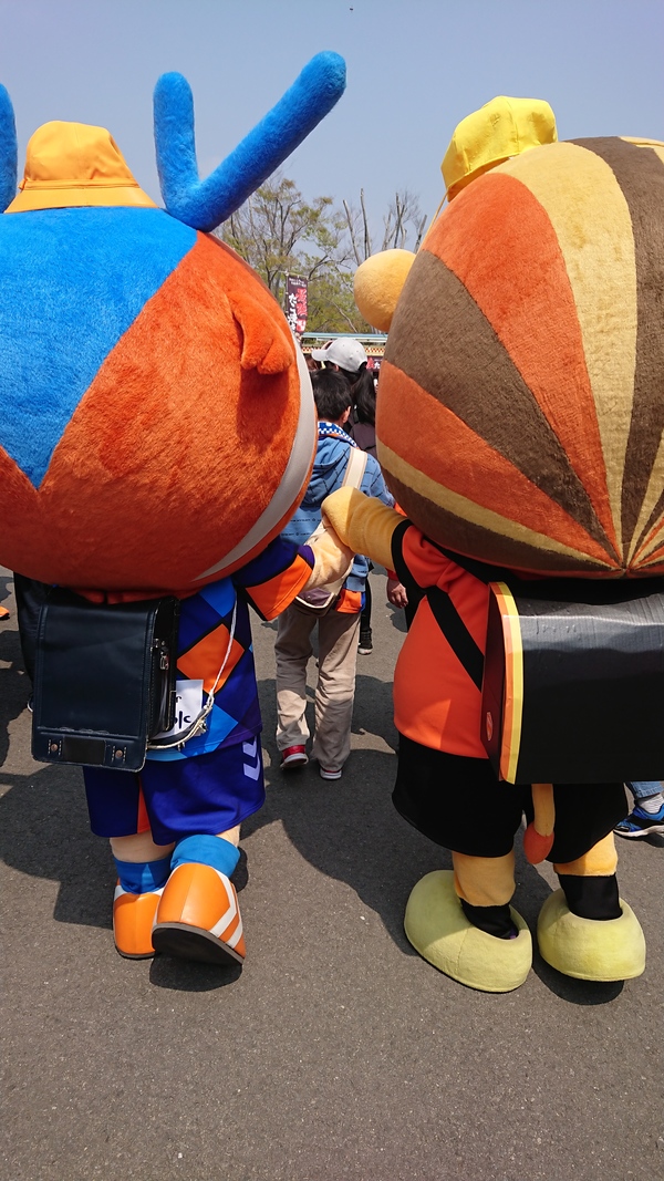 この日はふたりともランドセル
