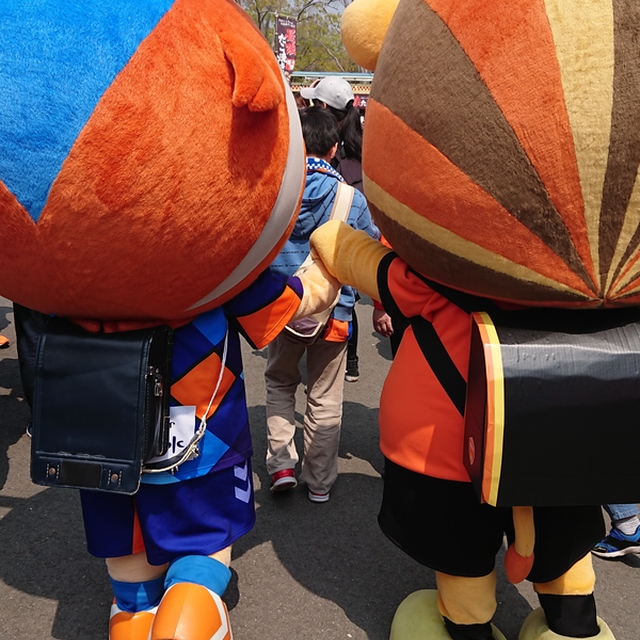 この日はふたりともランドセル