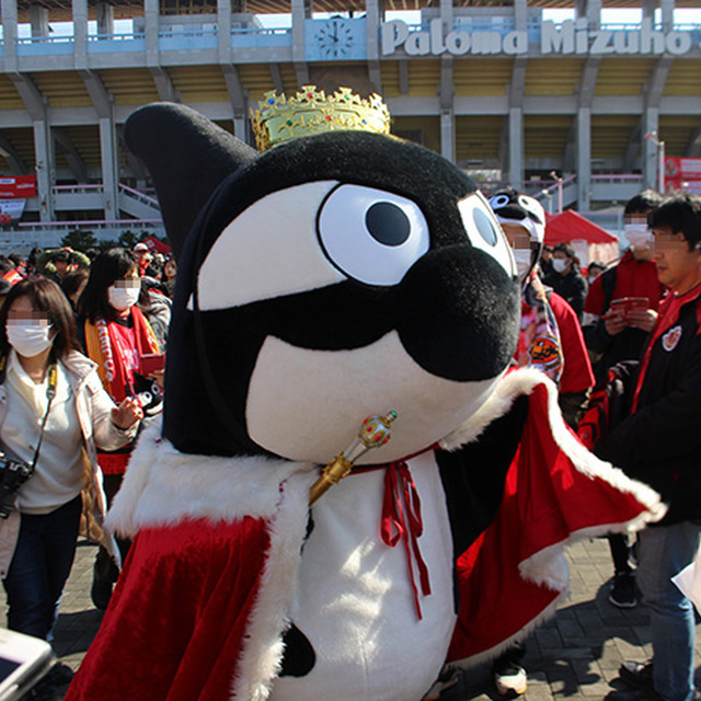 連覇の王者、グランパスくんが登場！