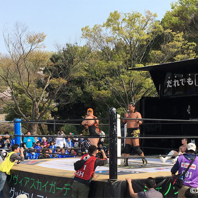 ゼルビーランドにプロレスのリングが！