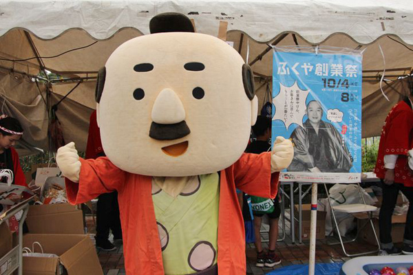 ふくやのゆるキャラも一緒に応援！
