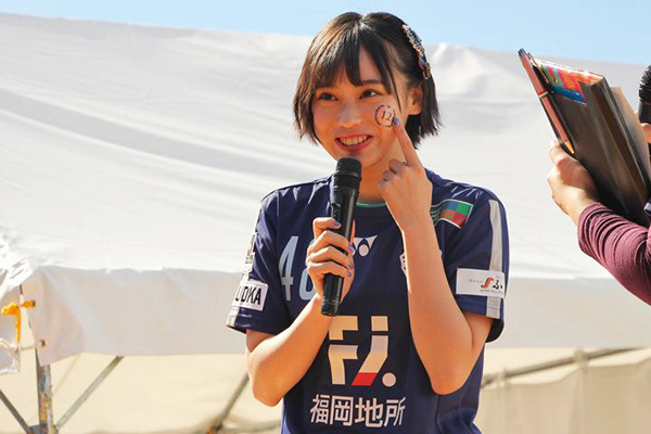 生粋のサポーター、HKT48の豊永阿紀さん