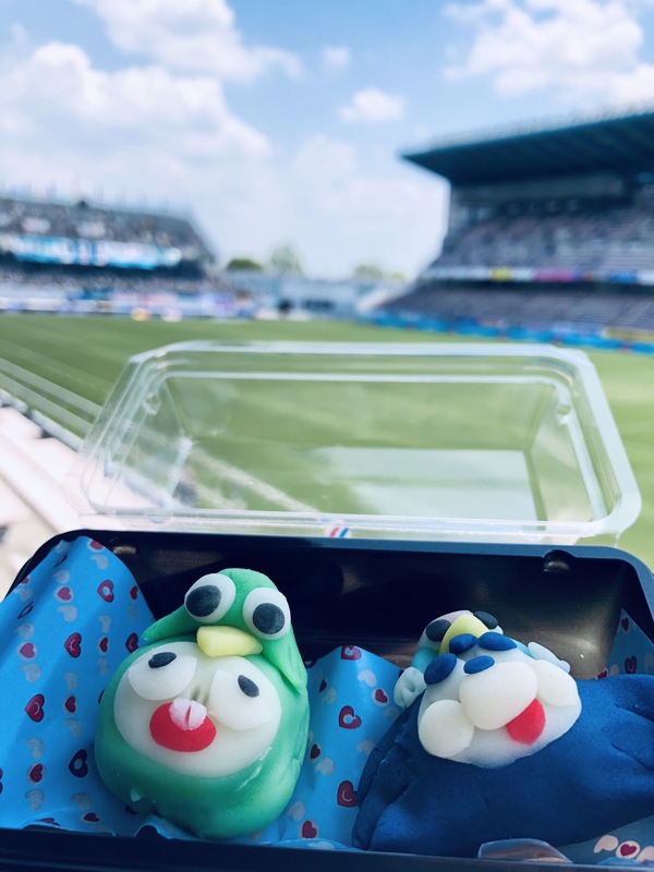 ピッチと『ガンバボーイ&ヤット』
インスタ映え◎