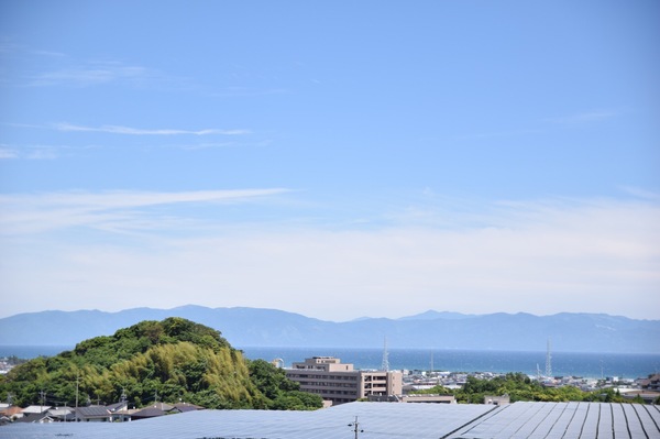 スタジアムから見える風景。