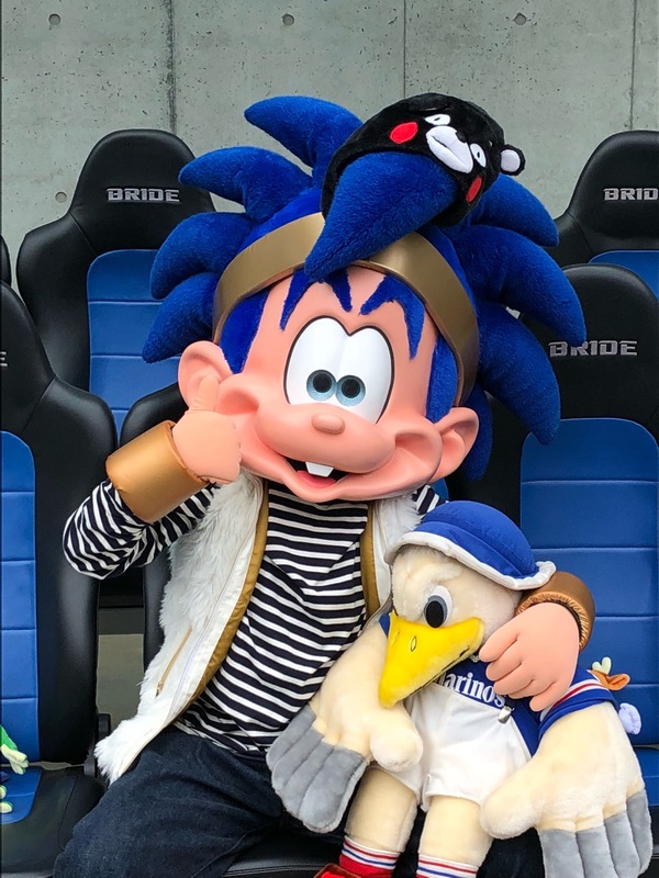 マスコット会inパナスタにサプライズ参加してくれたボーイ♡
