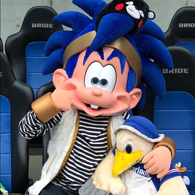マスコット会inパナスタにサプライズ参加してくれたボーイ♡